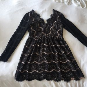Dolce Vida Black Lace Dress